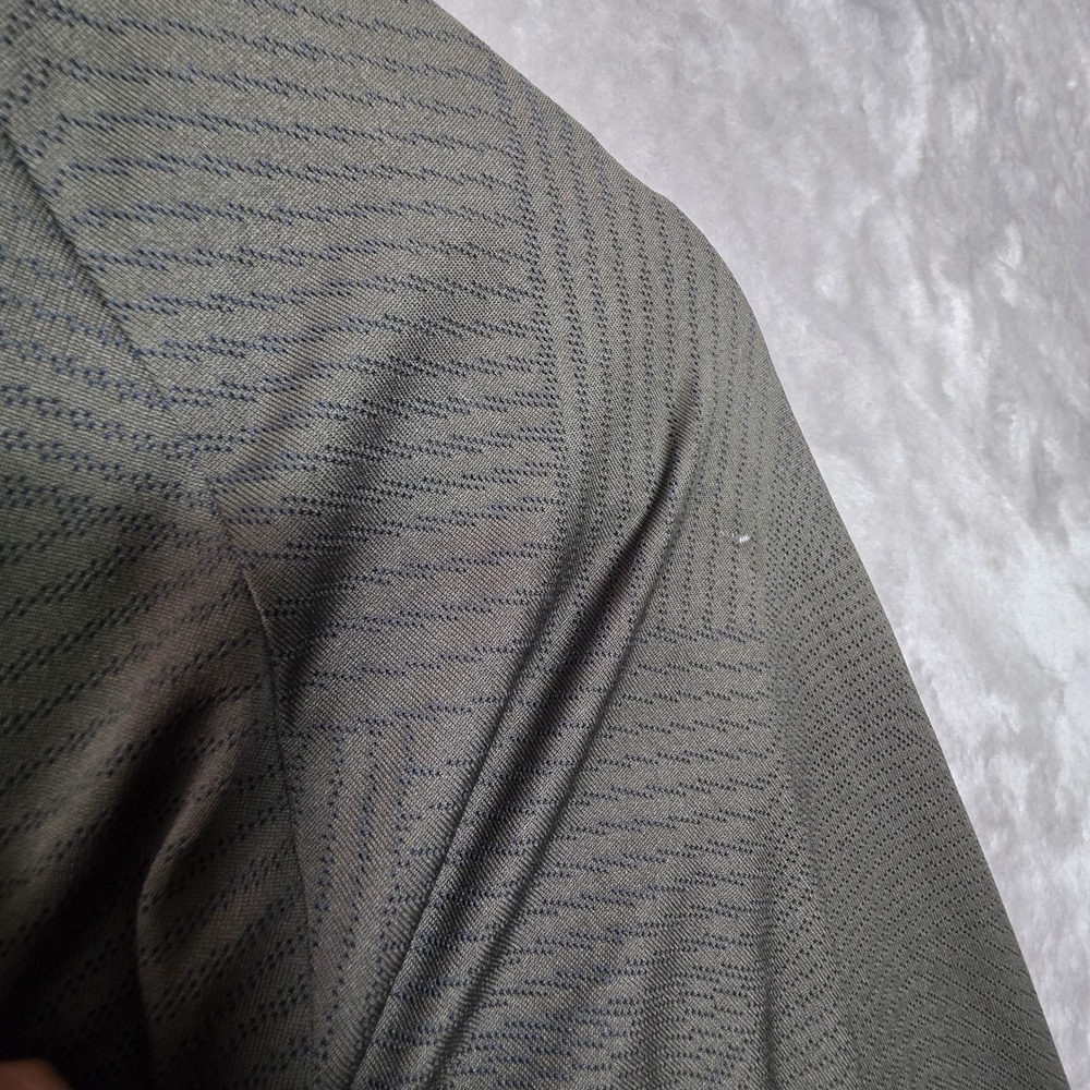 Under Armour Mens HeatGear 1/4 Zip Pullover Green Geometric Texture Large - Picture 7 of 8